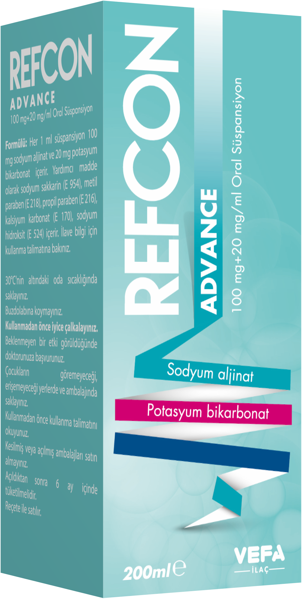 Refcon Advance 100 mg + 20 mg/ml 200ml Oral Solution