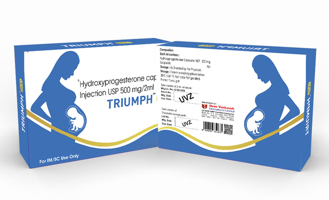 Hydroxyprogesterone Caproate Inj. 500 mg/ml - TRIUMPH