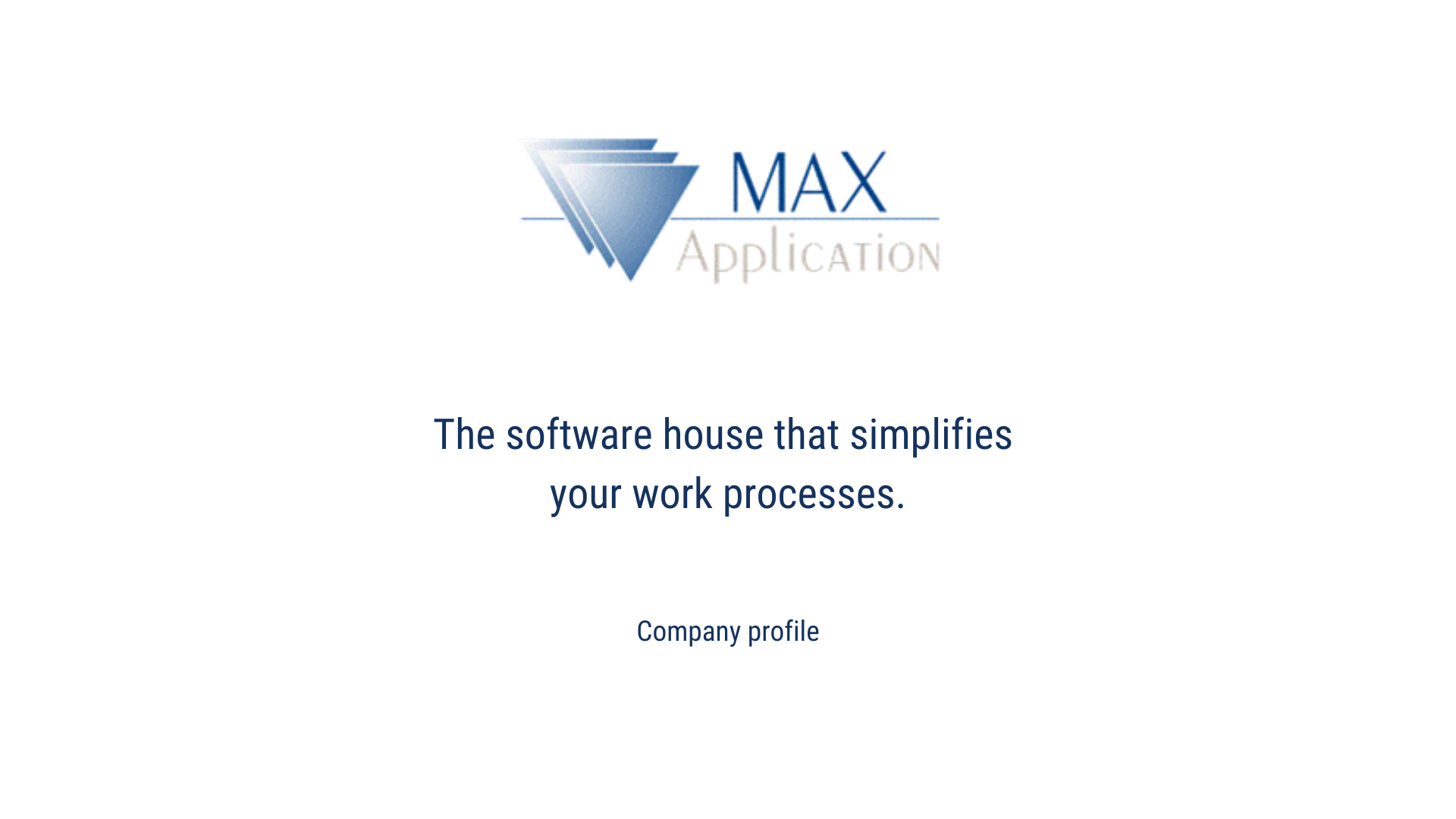 Max Application presentation
