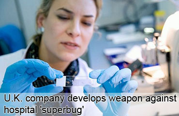 U.K. company develops weapon against hospital 'superbug'