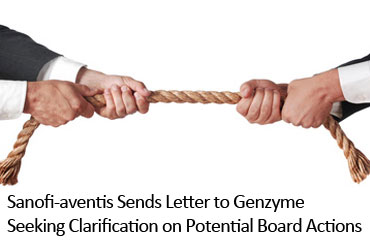 Sanofi-aventis Sends Letter to Genzyme Seeking Clarification on Potential Board Actions