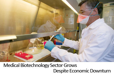 Medical Biotechnology Sector Grows Despite Economic Downturn