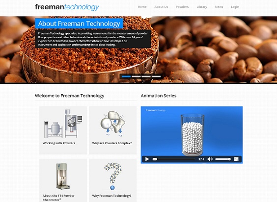 Freeman Technology Launches New Website with Extensive Knowledge Base for Powder Processors