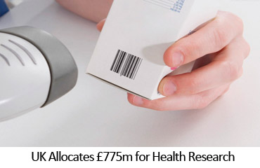 UK Allocates £775m for Health Research
