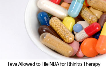 Teva Allowed to File NDA for Rhinitis Therapy