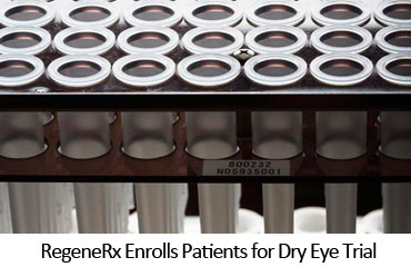 RegeneRx Enrolls Patients for Dry Eye Trial