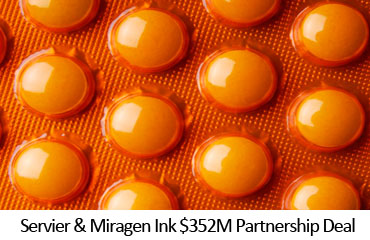 Servier & Miragen Ink $352M Partnership Deal