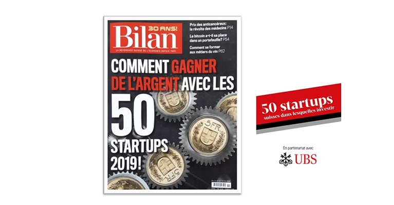 KEMIEX nominated Top 50 Swiss startup by BILAN and UBS