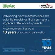 LifeArc And GVK BIO Celebrate A Decade Of Partnership, Transforming Research Into Life-Saving Medicines