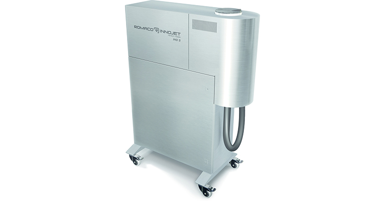 Romaco Innojet IHD - GMP compliant hot melt device for pharmaceutical applications