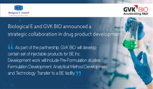 Biological E and GVK BIO announce strategic R&D Partnership