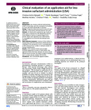 Neofact - Clinical evaluation of an applicator for surfactant administration