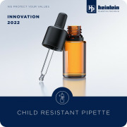 Child-resistant pipette set with tamper-evident closure suitable for  pharmaceutical, cosmetics or lifestyle uses like CBD oils