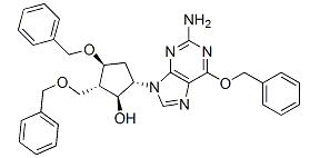 (1S,2S,3S,5S)-5-(2-Amino-6-(benzyloxy)-9H-purin-9-yl)-3-(benzyloxy) -2-(benzyloxymethyl) cyclopentanol