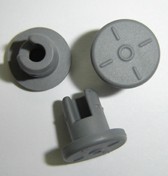Butyl rubber stoppers for lyophilization