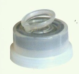 Assembly plastic closure for infusion bottle or bag