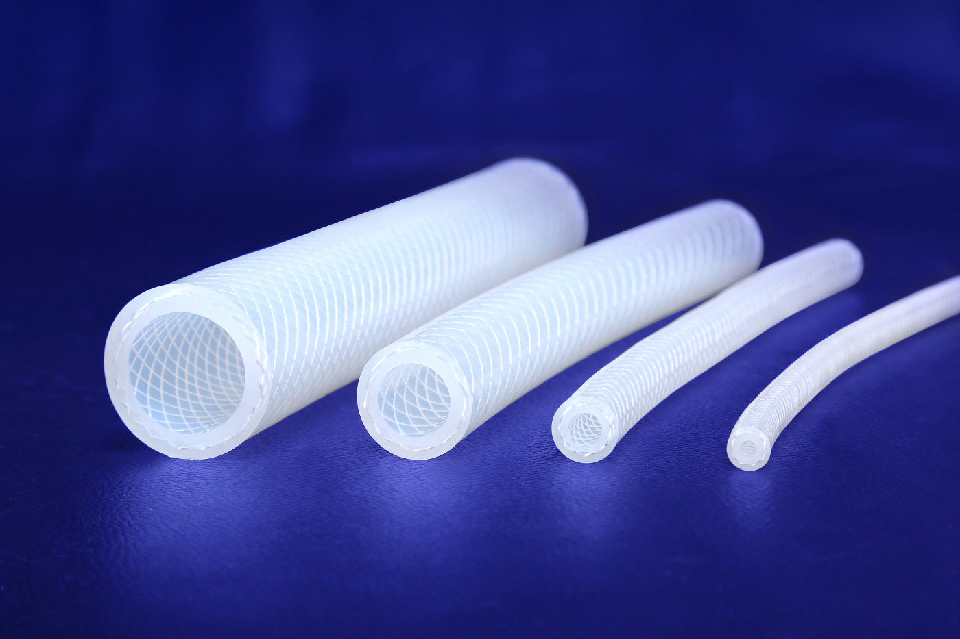 Flexible silicone hose Polyester braid 2 reinforcements