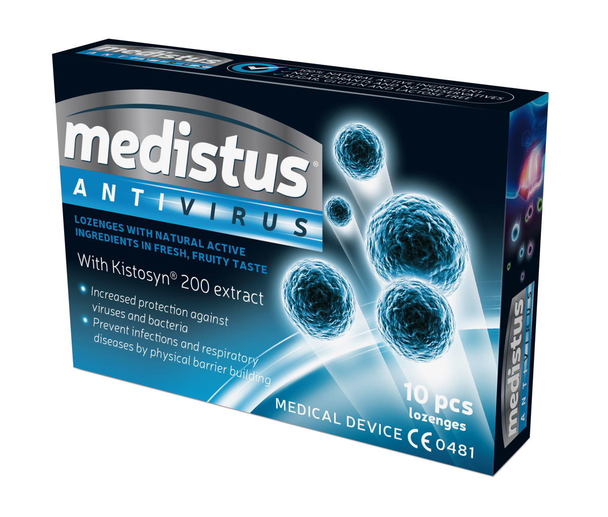 Medistus® Antivirus  lozenges, Medical Device class IIa
