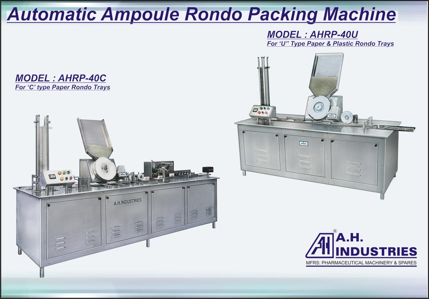 Automatic Ampoule Plastic Rondo Tray packing Machine