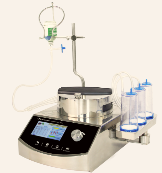 Sterility test pump and canister