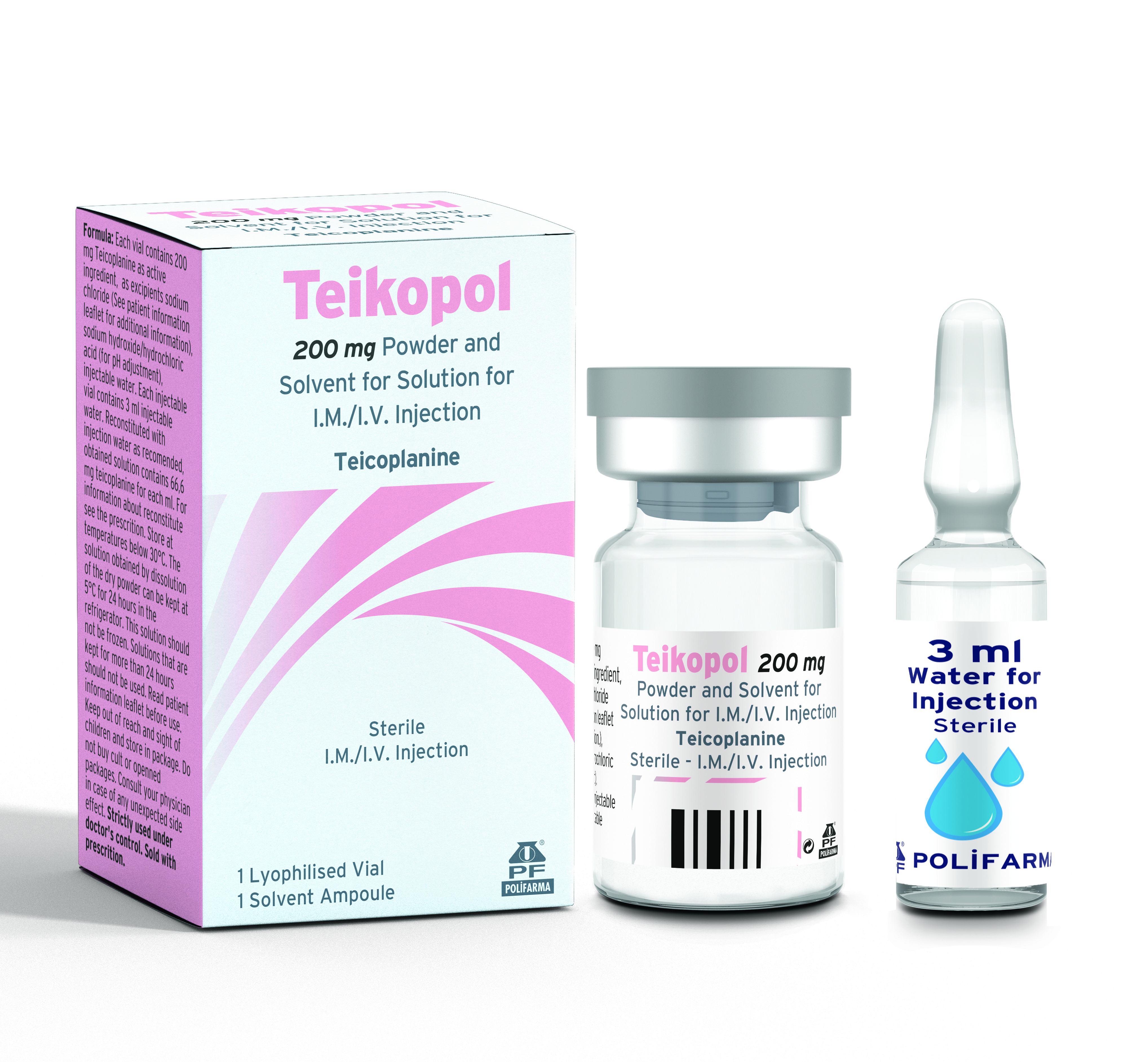 TEİKOPOL 400 mg  I.M./I.V. Powder and solvent for preparation of injectable solution