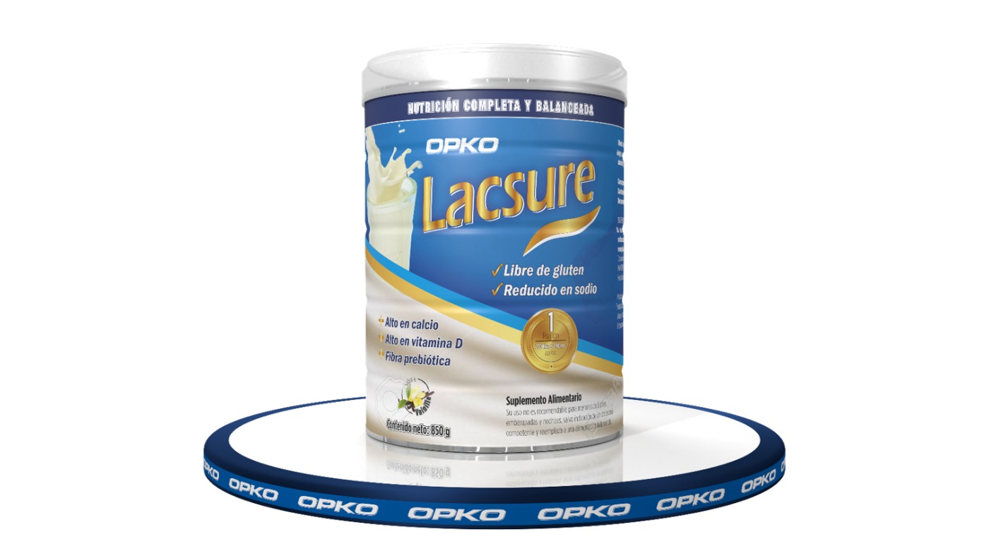 LACSURE -EXCLUSIVE, COMPLETE AND BALANCED NUTRITIONAL FORMULA PREPARED WITH 14 VITAMINS AND 11 MINERALS