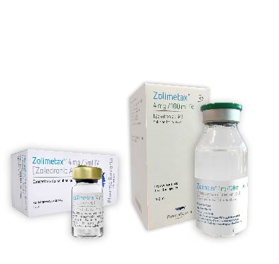 Zolimetax™ I.V. (Zoledronic acid  4 mg/5 ml ● 4 mg/100 ml)