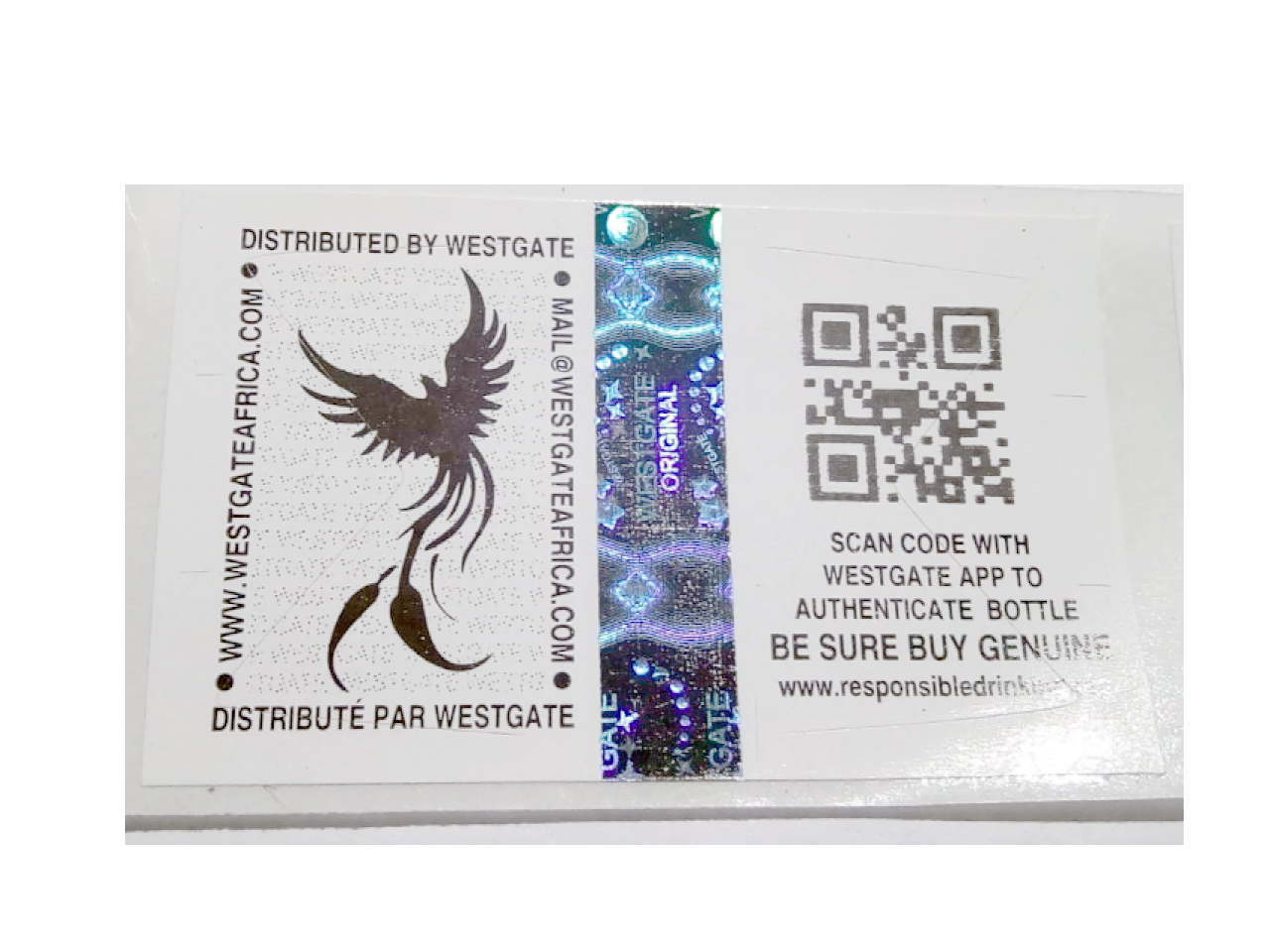 QR Code with Holographic strip