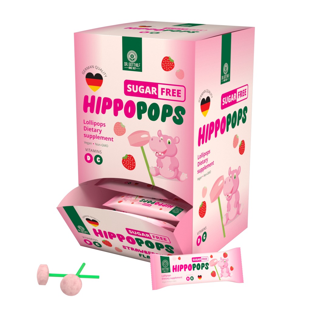 HIPPOPOPS - Multivitamin SUGAR FREE Lollipops
