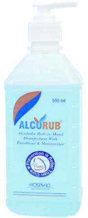 ALCORUB (Alcoholic Rub-in-Hand Disinfectant with Emollient & Moisturizer)