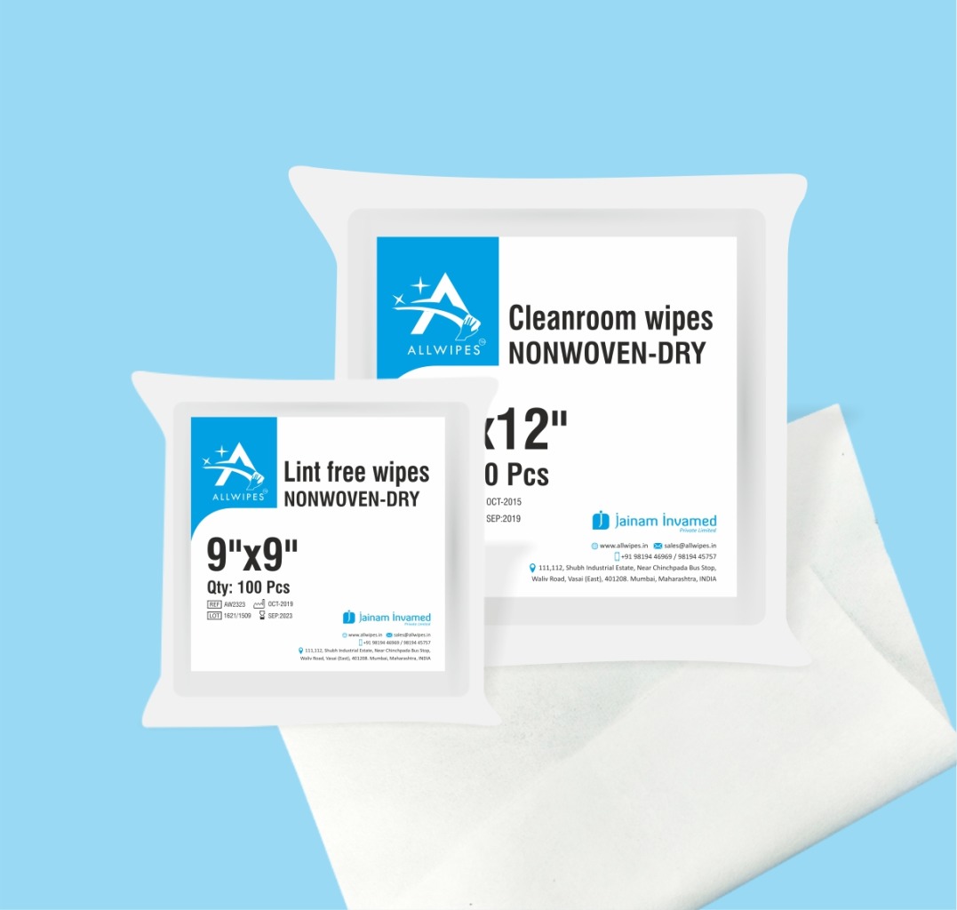 CLEAN ROOM WIPES, NONWOVEN.