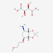 2-((3AR,4S,6R,6AS)-6-amino-2,2-dimethyltetrahydro-3aH-cyclopenta[d][1,3]dioxol-4-yloxy)ethanol L-tartaric acid