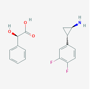 (1R,2S)-2-(3,4-difluorophenyl)cyclopropanamine (R)-2-hydroxy-2-phenylacetate(1:1)