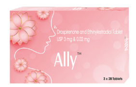 Drospirenone 3 mg and Ethinylestradiol 0.02 mg Tablets USP-Ally