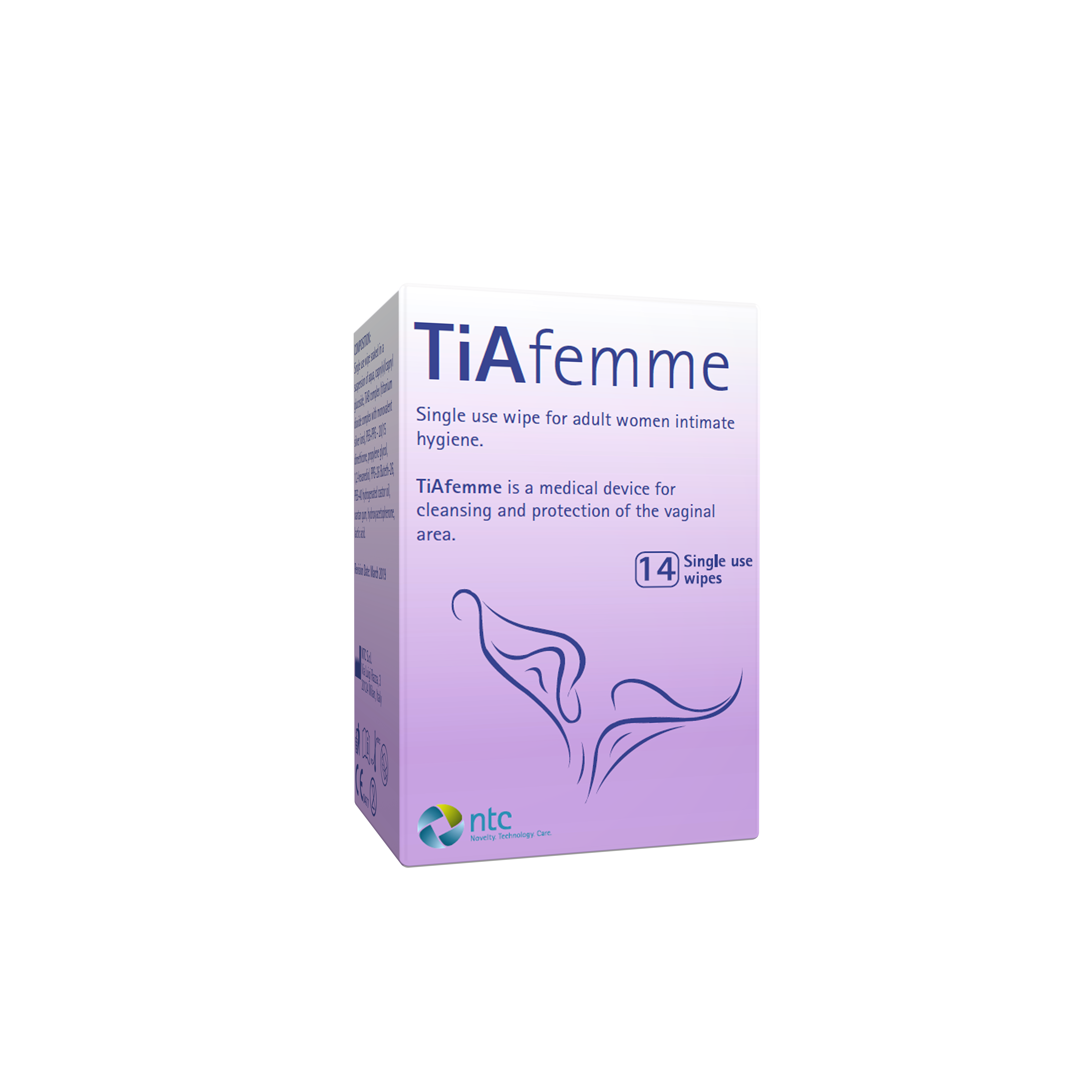 TIAFEMME - Medicated wipes for intimate hygiene (Women’s Health - Gynecology)