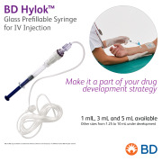BD Hylok™ Glass Prefillable Syringe For IV Injection - Make it a part of your drug development strategy