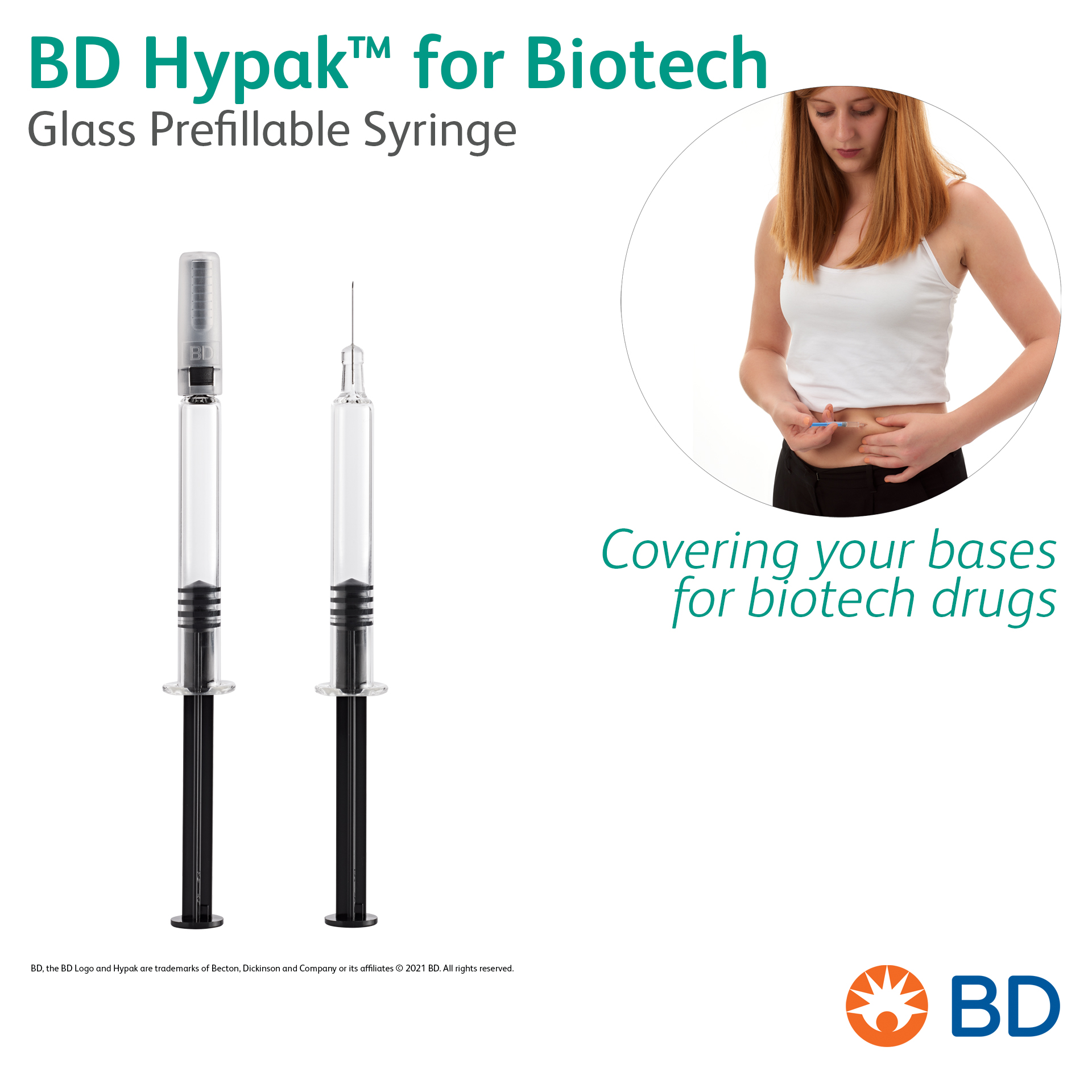 BD Hypak™ for Biotech Glass Prefillable Syringe - Covering your bases for biotech drugs