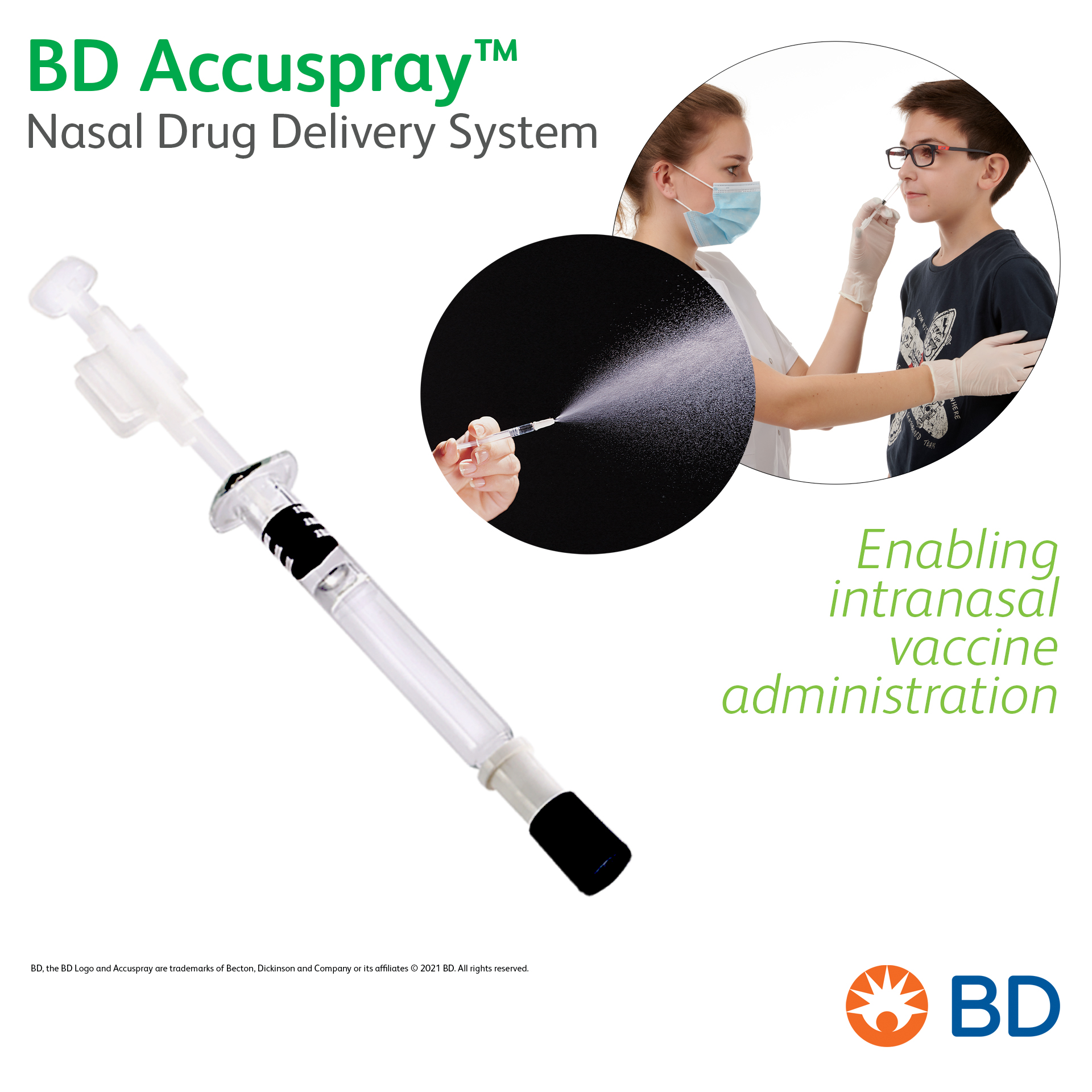 BD Accuspray™ Nasal Drug Delivery System - Enabling intranasal vaccine administration
