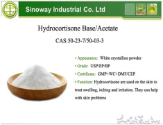 Hydrocortisone base/acetate