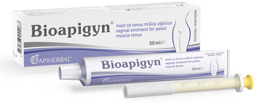 Bioapigyn vaginal ointment for pelvic muscle tonus