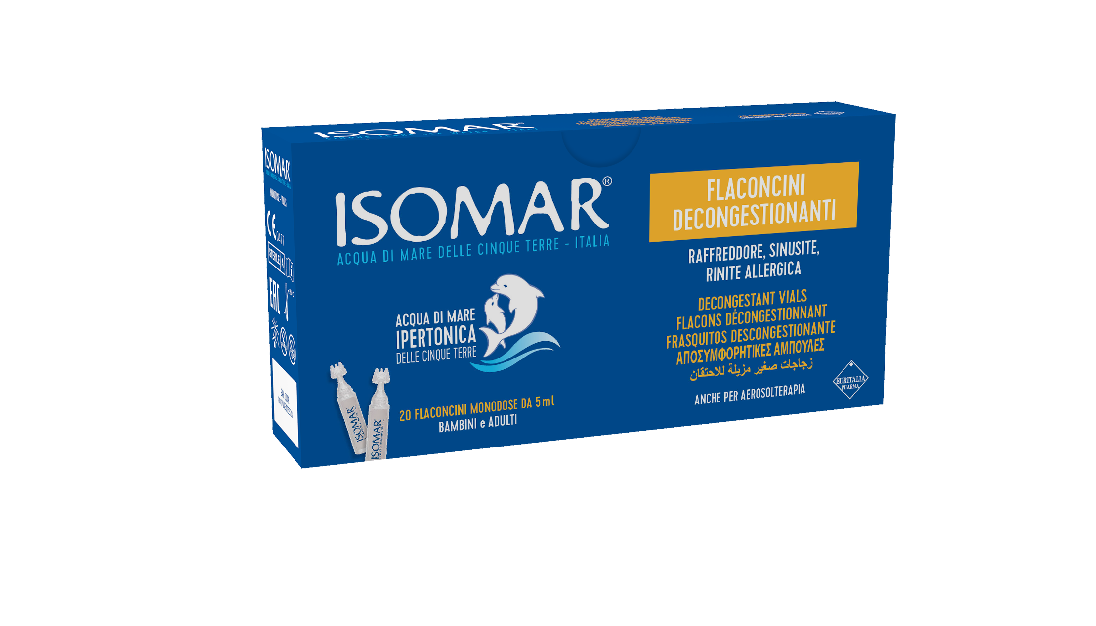 ISOMAR Vials With Decongestant Effetct - Hypertonic Sea Water