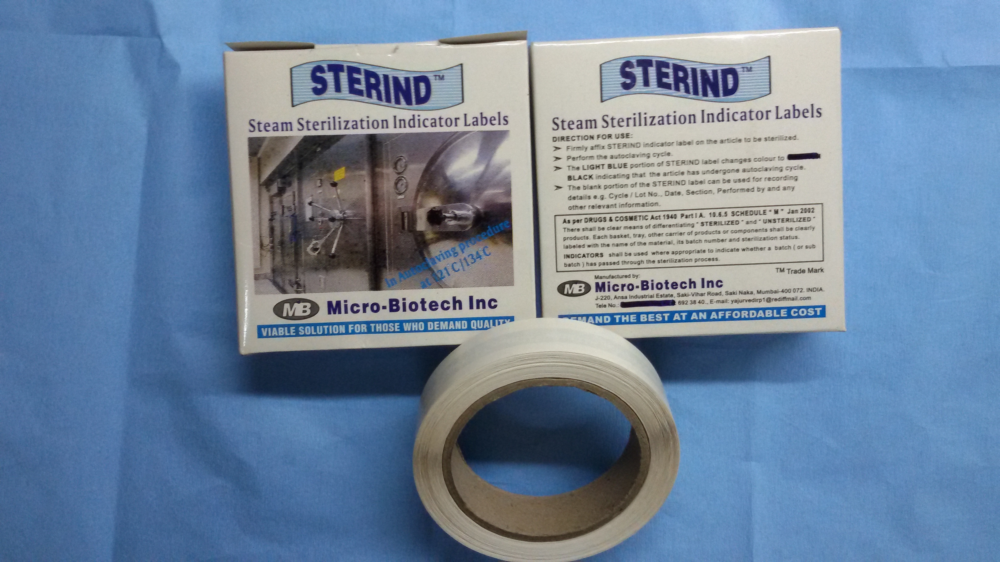 SAL017 STERIND:  Chemical Indicator Labels for Autoclave (1 Box x 500 labels)