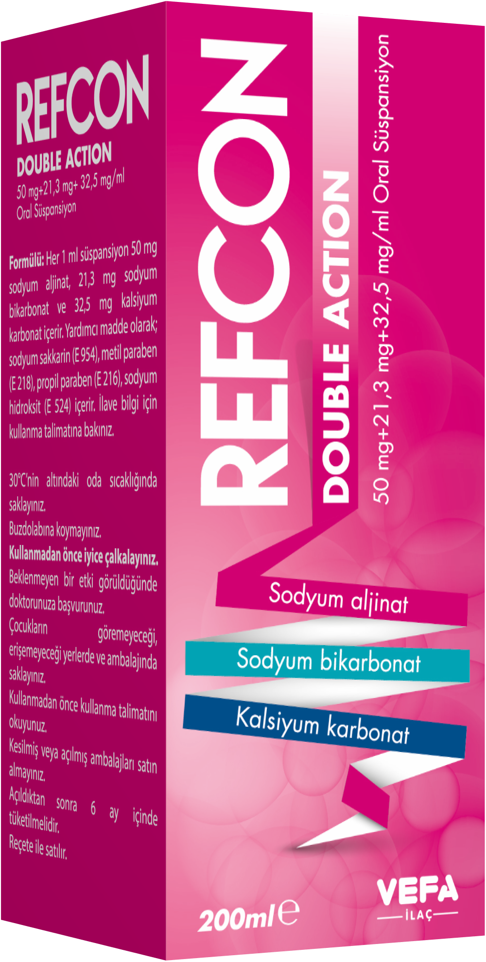 Refcon Double Action 50 mg+21,3 mg+32,5 mg/ml Oral Solution