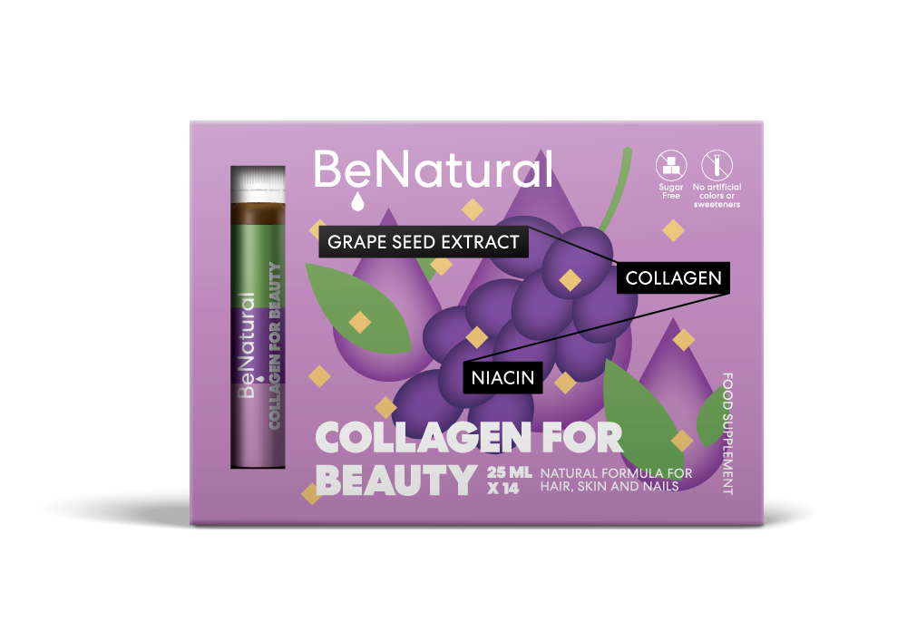 Be Natural Collagen for Beauty shots,  25 ml, N14