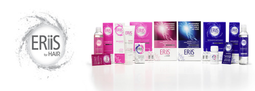 ERiiS for HAIR, against hair loss both for man and woman. Shampoo, hair conditioner, treatment vials,  for man and women.