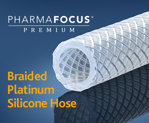 PharmaFocus Premium Braid Reinforced Silicone Tubing