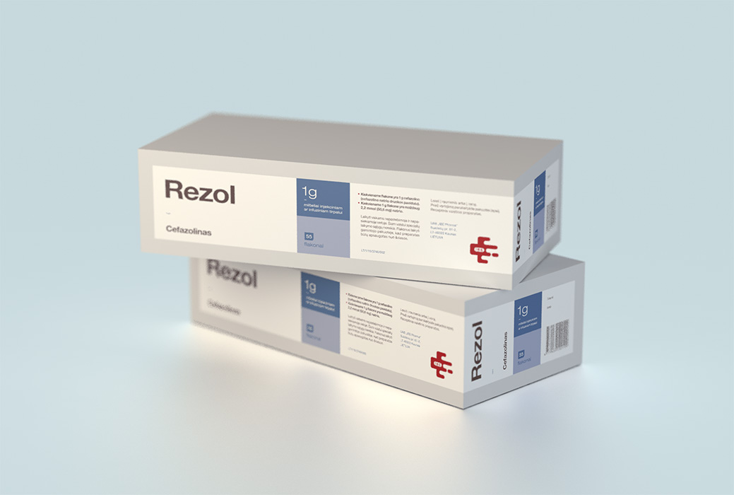 Rezol (cefazoline) 1000 mg powder for solution for injection/infusion