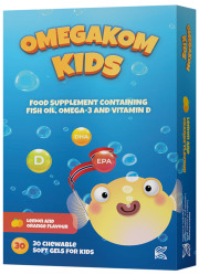 Omegakom (new generation product for children containing Omega 3 & Vitamin D)