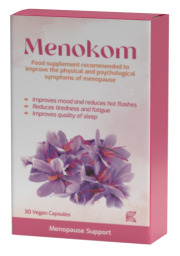 Menokom - is a unique food supplement recommended to improve the physical and psychological symptoms of menopause