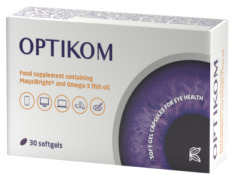OPTIKOM (Eye health with Omega 3 fish oil as unique product helps to reduce dry eye symptoms...)